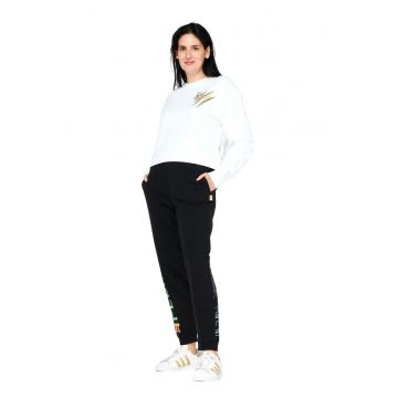 Bluza de trening cu detaliu logo