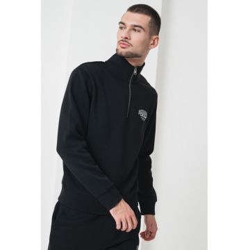 Bluza de trening cu fenta cu fermoar