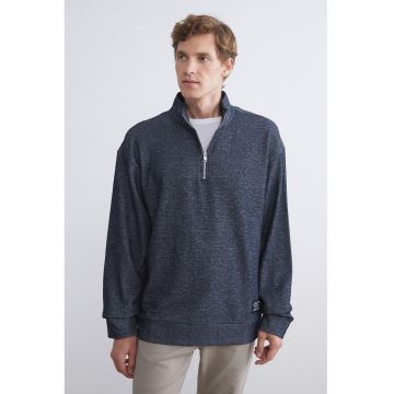 Bluza de trening cu fenta cu fermoar