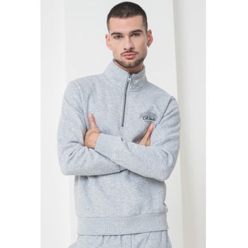 Bluza de trening cu fenta cu fermoar