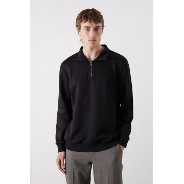 Bluza de trening cu fenta scurta cu fermoar