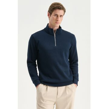 Bluza de trening cu fenta si fermoar