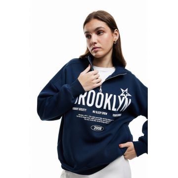 Bluza de trening cu imprimeu text