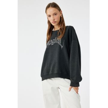 Bluza de trening cu maneci cazute