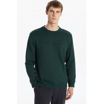 Bluza de trening cu text in relief pe partea din fata