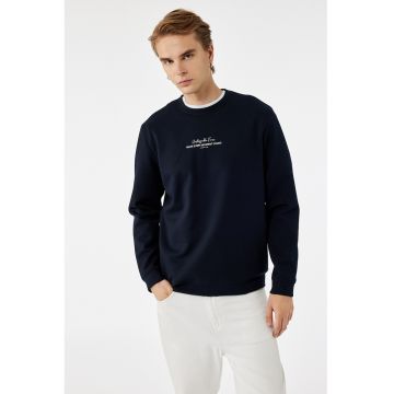 Bluza de trening din amestec de bumbac cu text