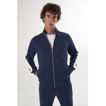 Bluza de trening din bumbac cu fermoar
