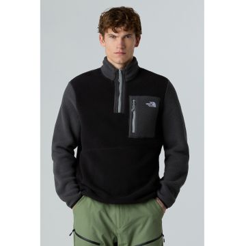 Bluza de trening din material fleece cu fenta cu fermoar pentru drumetii