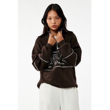 Bluza de trening lejera cu fermoar scurt