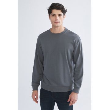 Bluza de trening regular-fit cu decolteu la baza gatului
