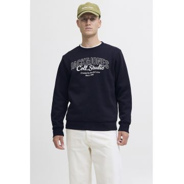 Bluza de trening regular fit cu decolteu la baza gatului Makoto