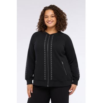 Bluza de trening regular fit cu fermoar