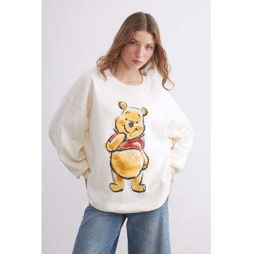 Bluza de trening supradimensionata cu Winnie The Pooh