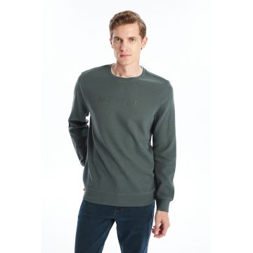 Bluza de trening texturata cu text