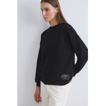 Bluza de trening uni cu decolteu la baza gatului