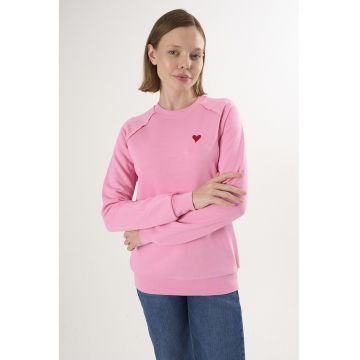 Bluza lejera de trening din bumbac cu maneci raglan