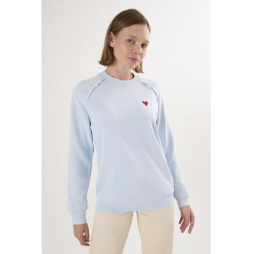Bluza lejera de trening din bumbac cu maneci raglan