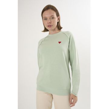 Bluza lejera de trening din bumbac cu maneci raglan