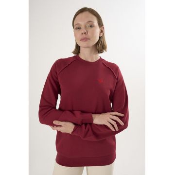 Bluza lejera de trening din bumbac cu maneci raglan
