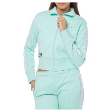 Bluza sport crop cu buzunare