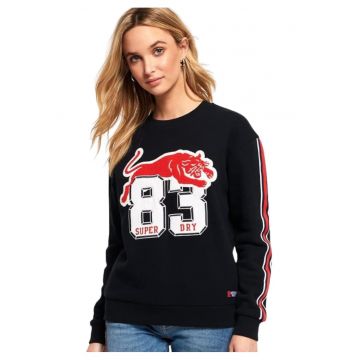 Bluza sport cu imprimeu contrastant