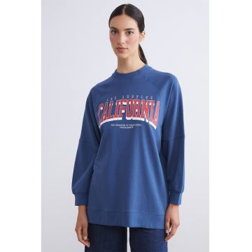 Bluza supradimensionata de trening cu maneci raglan