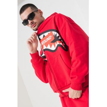 Hanorac de bumbac cu model grafic