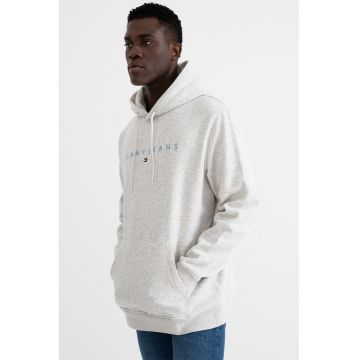 Hanorac din amestec de bumbac cu broderie logo