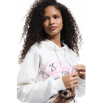 Hanorac supradimensionat cu imprimeu grafic
