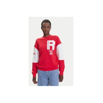 Bluza dama  RL580010 - Bumbac - Rosu