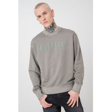 Bluza de trening cu decolteu la baza gatului si imprimeu logo Auburn Bluza de trening cu decolteu la baza gatului si imprimeu logo Auburn