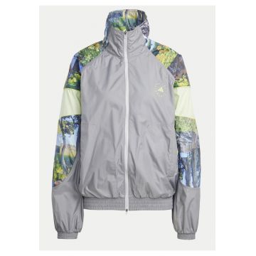 Bluza de trening cu imprimeu si guler