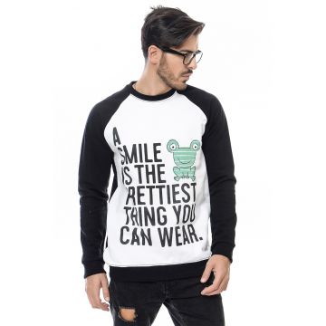 Bluza de trening cu imprimeu text Bluza de trening cu imprimeu text