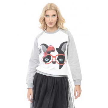 Bluza de trening de bumbac cu imprimeu grafic