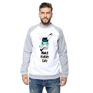 Bluza de trening de bumbac cu imprimeu grafic Bluza de trening de bumbac cu imprimeu grafic