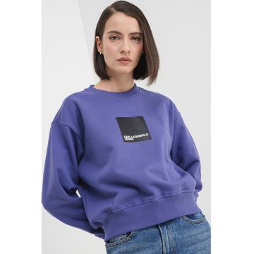 Bluza de trening de bumbac organic cu logo