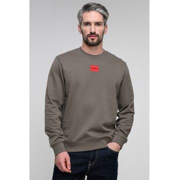 Bluza de trening din bumbac cu decolteu la baza gatului Diragol