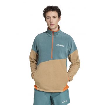Bluza de trening din fleece cu fenta cu fermoar pentru drumetii