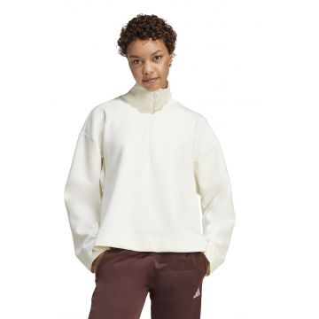Bluza de trening lejera din amestec de modal cu fermoar scurt