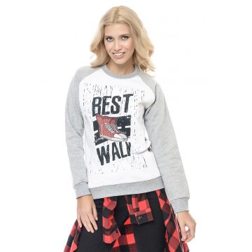Bluza de trening regular fit cu imprimeu grafic