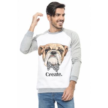 Bluza de trening regular fit cu imprimeu grafic Bluza de trening regular fit cu imprimeu grafic