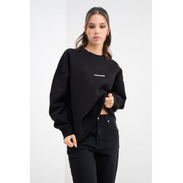 Bluza de trening supradimensionata cu maneci cazute