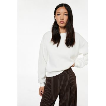 Bluza de trening uni cu decolteu la baza gatului