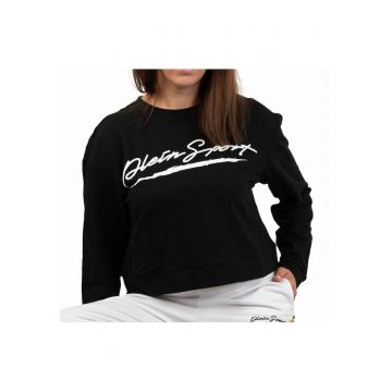 Bluzon crop cu imprimeu logo