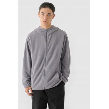 Hanorac barbati -  fleece cu gluga - gri - tehnologie 4F Warm