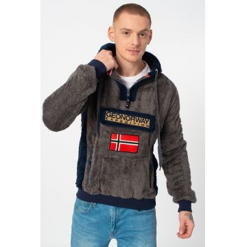 Hanorac cu fermoar si logo Gymclass Hanorac cu fermoar si logo Gymclass