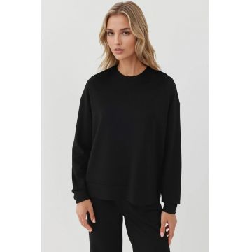 Hanorac dama  Basic - textil - design elegant - negru