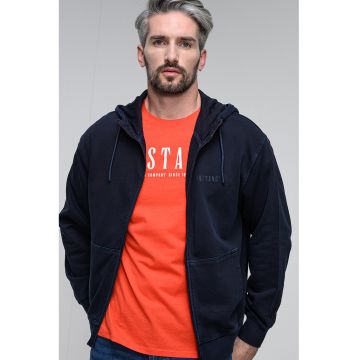 Hanorac din bumbac cu fermoar Hanorac din bumbac cu fermoar