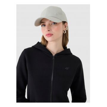 Hanorac Sportstyle Femei  Negru Intens - Bumbac & Poliester - Gluga & Fermoar - XS-XXL
