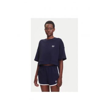Hanorc dama  778442-00 - Bumbac /Poliester reciclat - Bleumarin